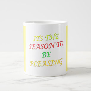 Seasonal Christmas logo message mixed colours Coff Large Coffee Mug