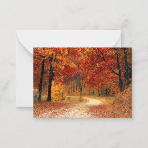 Seasonal colours of Autumn Card