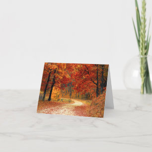 Seasonal colours of Autumn Note Card