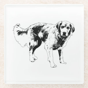 Seasonal Dog Outline Coaster