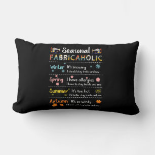Seasonal Fabricaholic Winter Spring Summer Autumn Lumbar Cushion
