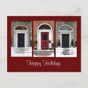 Seasonal Georgian Doors Postcard