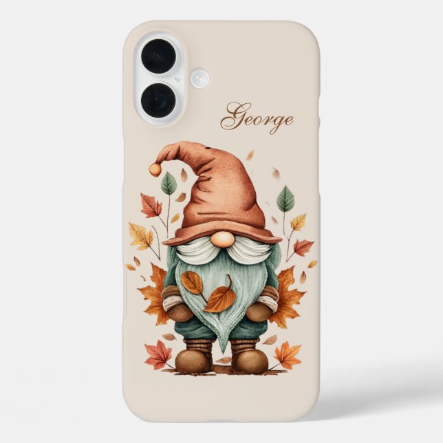 Seasonal gnome add name  Case-Mate iPhone case (Back)