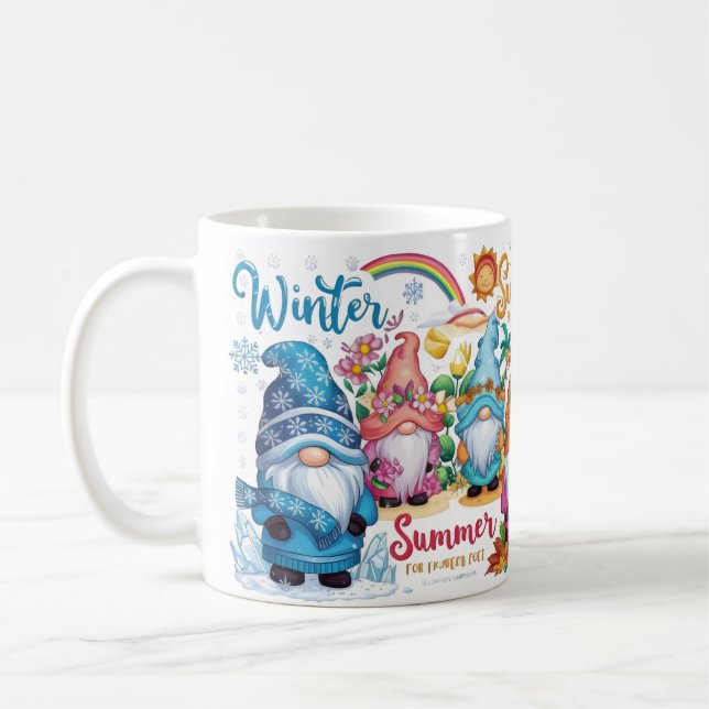 Seasonal Gnomes Mug (Left)