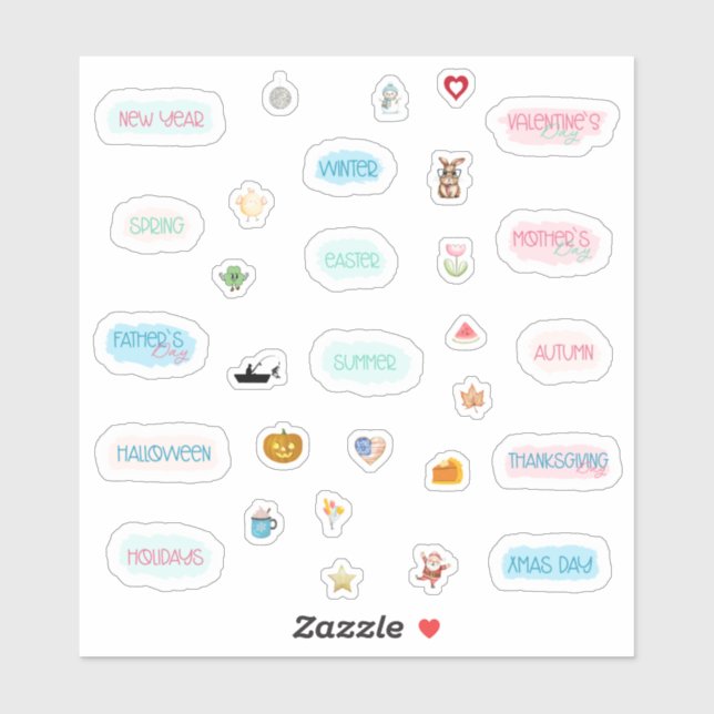 Seasonal Holiday Planner and Bullet Journal  (Sheet)