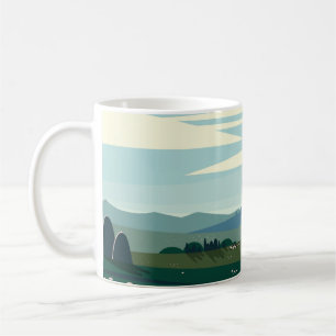 Seasonal landscape coffee mug