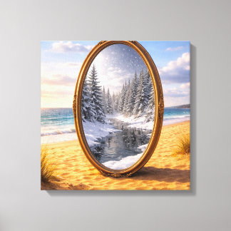 Seasonal Mirror Canvas Print