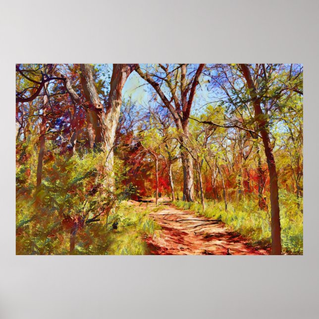 Seasonal Painted Forest Photographic Art Print (Front)