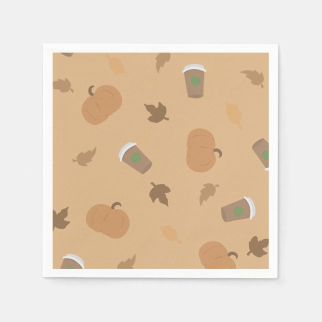 Seasonal Pumpkin Spice/Fall Napkins  (Front)