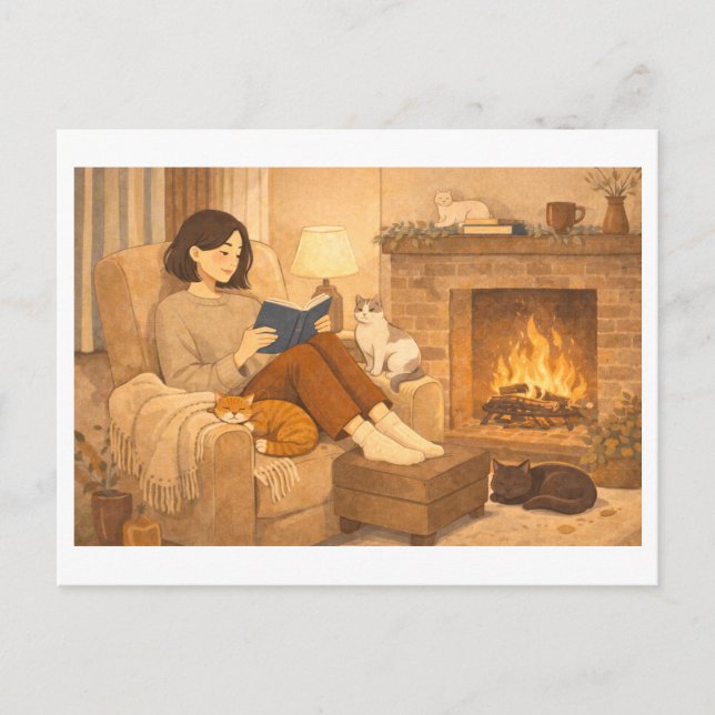 Seasonal Reading: Winter Postcard (Front)