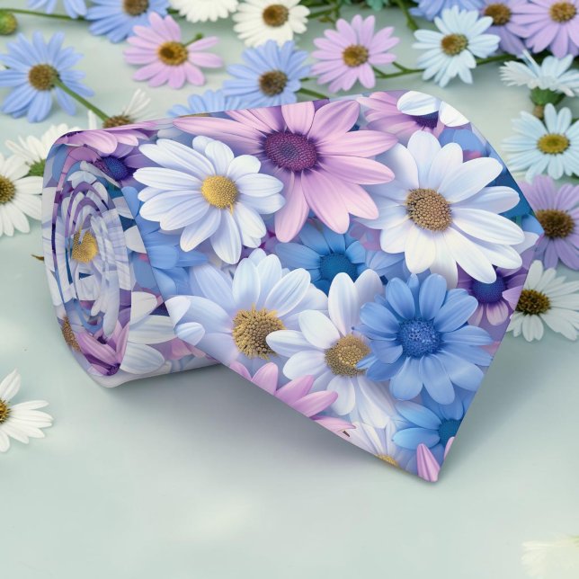 Seasonal Spring Colourful Floral Necktie Tie (Creator Uploaded)