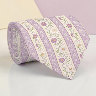 Seasonal Spring Flowers Floral Necktie Tie