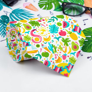 Seasonal Summer Beach Necktie Tie