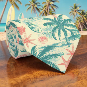 Seasonal Summer Palm Trees Necktie Tie