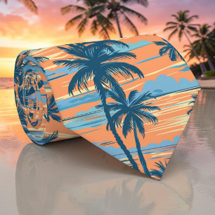 Seasonal Summer Palm Trees Necktie Tie