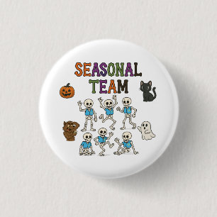 Seasonal Team Halloween  3 Cm Round Badge