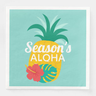 Season's Aloha   Hawaiian Napkin