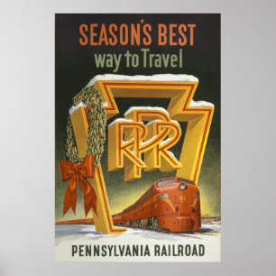 Season's Best Pennsylvania Railroad Poster