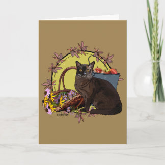 Seasons Cats - Autumn Garden Card
