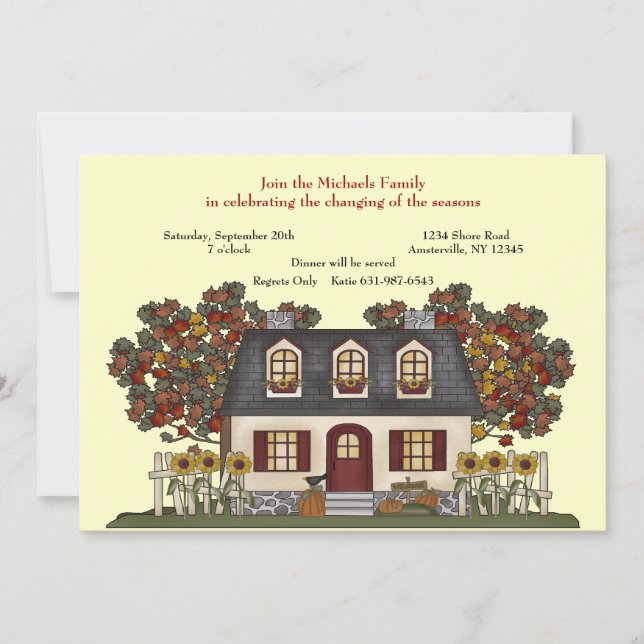 Seasons Change Invitation (Front)