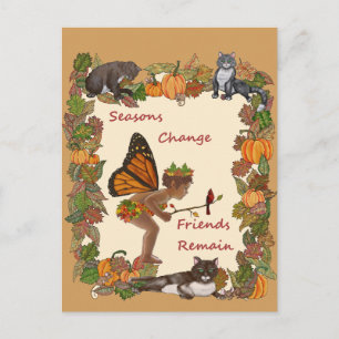 Seasons Change Tees Postcard