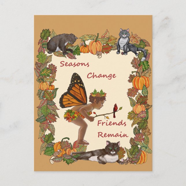 Seasons Change Tees Postcard (Front)