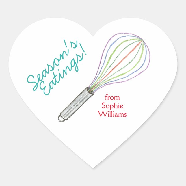 Season's Eatings cookie gift labels (Front)