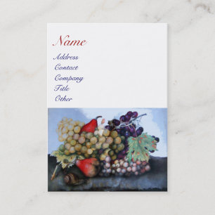 SEASON'S FRUITS 1 - GRAPES AND PEARS BUSINESS CARD