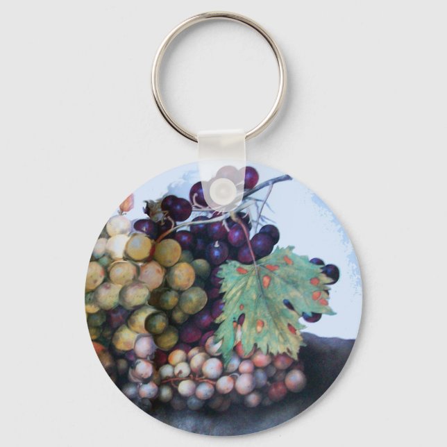 SEASON'S FRUITS 1 - GRAPES AND PEARS KEY RING (Front)