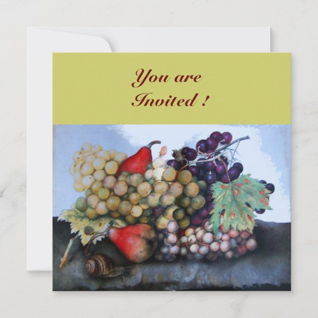 SEASON'S FRUITS 1 INVITATION (Front)