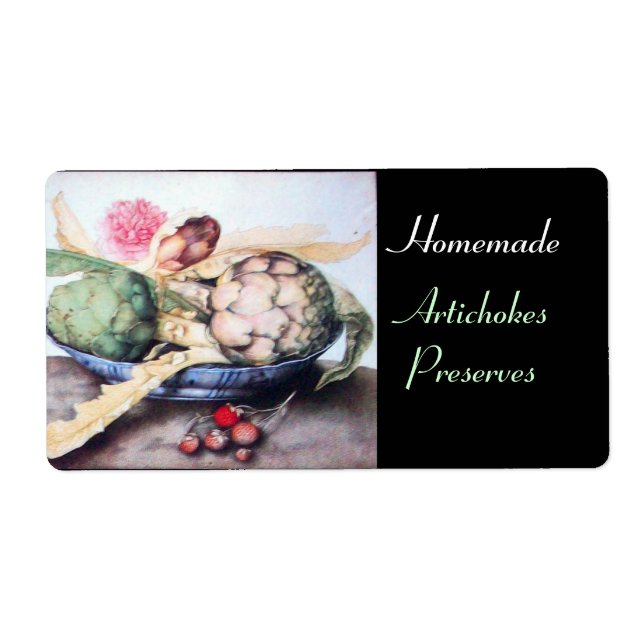 SEASON'S FRUITS 4- ARTICHOKES, ROSE & STRAWBERRIES (Front)