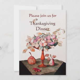 SEASON'S FRUITS 5 Thanksgiving Dinner Party Invitation