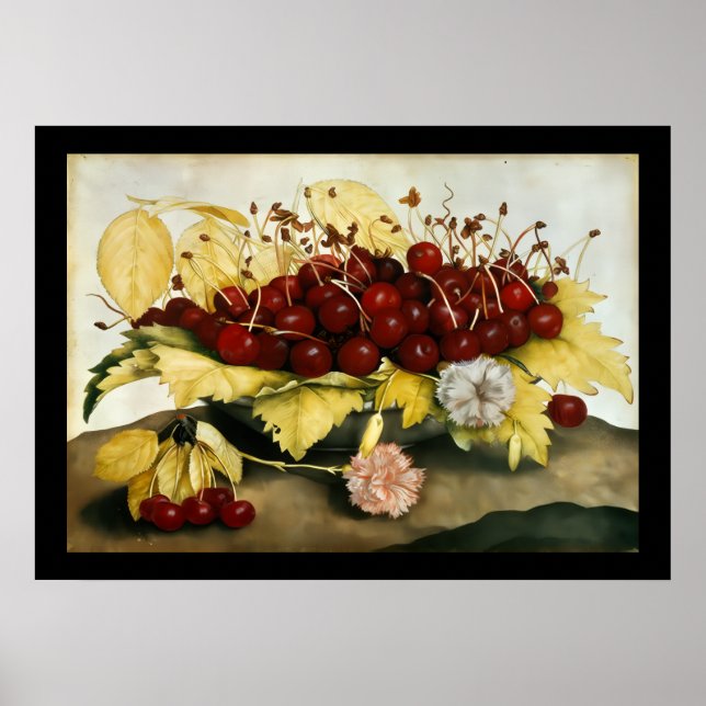 SEASON'S FRUITS / CHERRIES AND CARNATIONS POSTER (Front)