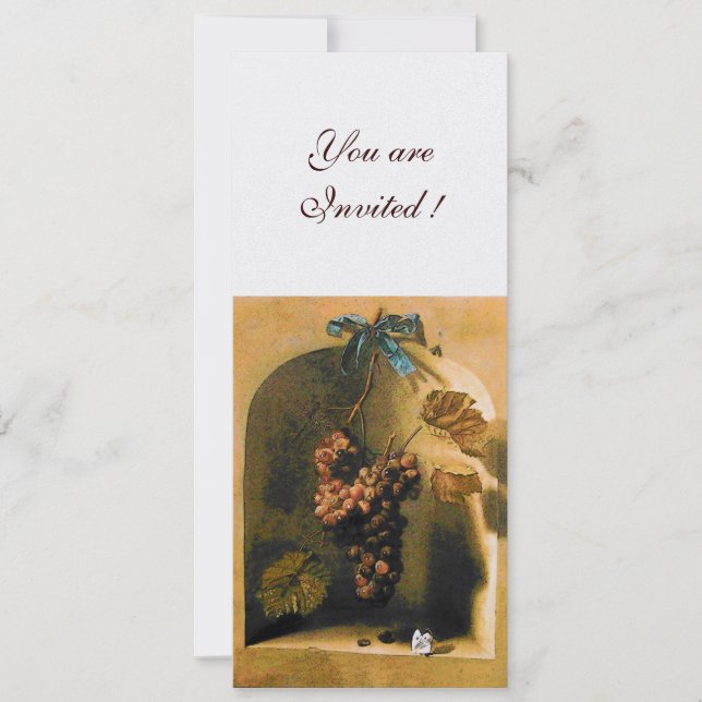 SEASON'S FRUITS - PROSPERITY ,brown yellow white Invitation (Front)