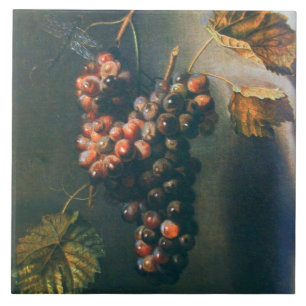 SEASON'S FRUITS -PROSPERITY HANGED GRAPES Rustic Ceramic Tile