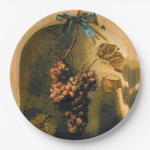 SEASON'S FRUITS,PROSPERITY HANGING GRAPES,VINES PAPER PLATE