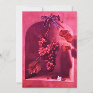 SEASON'S FRUITS - PROSPERITY ,pink red brown Announcement