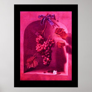 SEASON'S FRUITS -PROSPERITY pink red purple Poster