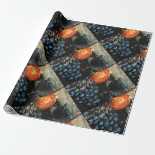 SEASON'S FRUITS,PROSPERITY Red Grapes ,Butterfly Wrapping Paper