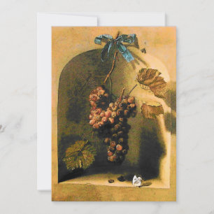 SEASON'S FRUITS - PROSPERITY ,yellow green brown Invitation