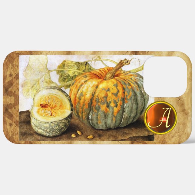 SEASON'S FRUITS  / PUMPKINS MONOGRAM Case-Mate iPhone CASE (Back (Horizontal))