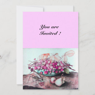 SEASON'S FRUITS / STRAWBERRIES AND PEARS INVITATION