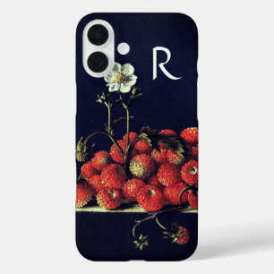 SEASON'S FRUITS,STRAWBERRIES AND STRAWBERRY FLOWER iPhone 16 PLUS CASE