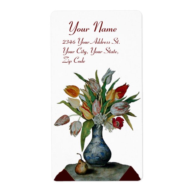 SEASON'S FRUITS -TULIPS white (Front)