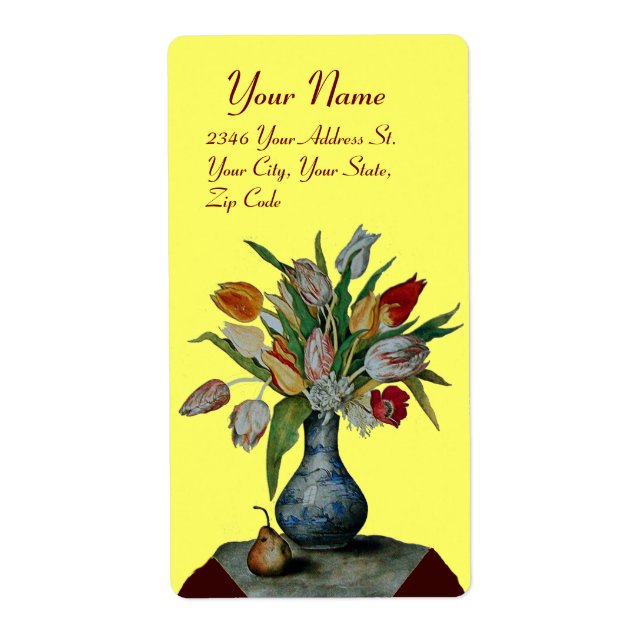 SEASON'S FRUITS -TULIPS yellow (Front)