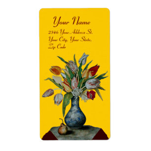 SEASON'S FRUITS -TULIPS yellow orange