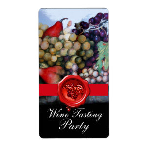 SEASON'S FRUITS WINE TASTING  PARTY,RED WAX SEAL