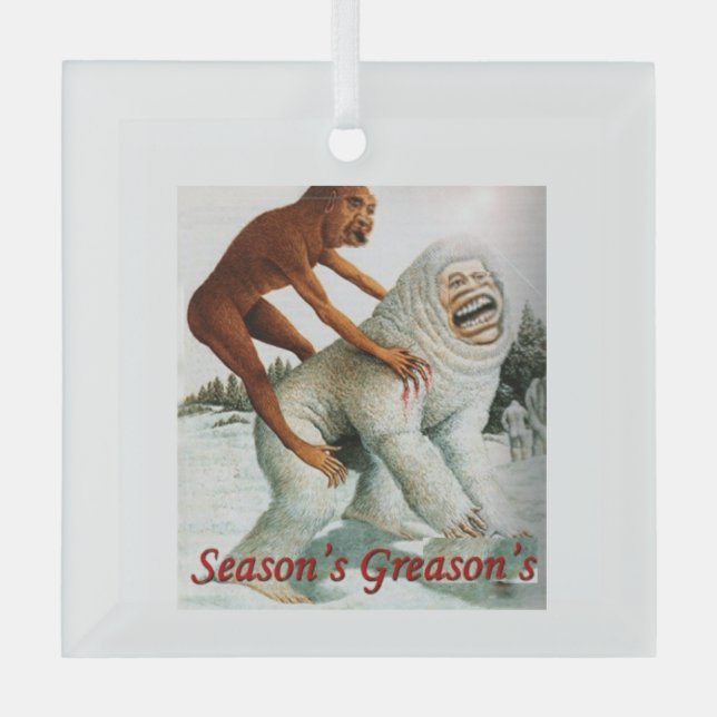 Seasons Greasons Meme Ornament (Front)