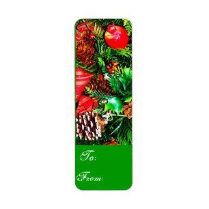 Seasons Greeting #7 Return Address Label