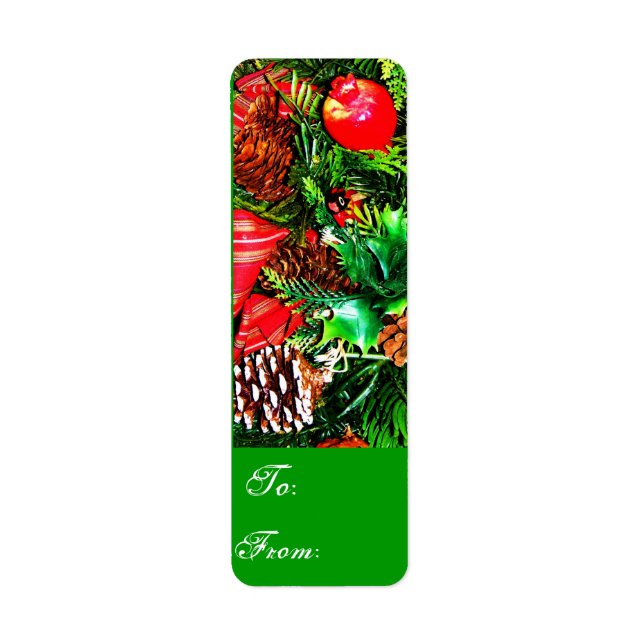 Seasons Greeting #7 Return Address Label (Front)